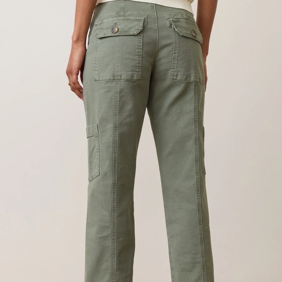 Marine Layer Aria Utility Cargo Olive Green Pants Size 14 NWT - Picture 4 of 16